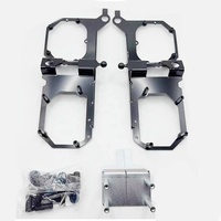 Autres accessoires d'éclairage automobile : Kit de support de module de cadre d'adaptateur de projecteur matriciel pour BMW X5 X6 2023-2024, 4 supports de lentilles de projecteur