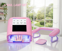 Lampe à ongles professionnelle intelligente à capteur AI, sécheuse à ongles LED UV AI professionnelle pour salon de manucure et pédicure