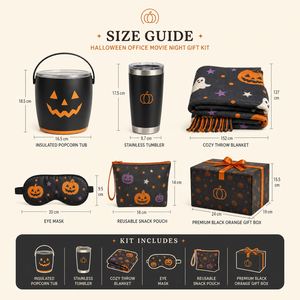 Kit Cadeau Personnalisé en Polyester avec Logo pour Halloween, Nouvel An, Soirée Cinéma au Bureau, Fête des Employés, et Rentrée Scolaire - Product Image 2