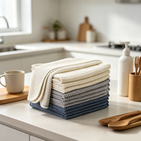 Essuie-tout de cuisine en microfibre tissée très résistant, ultra absorbant, séchage rapide, doux et sans peluches pour le séchage de la vaisselle
