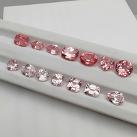 Großhandel Laborgezüchteter künstlicher achteckig geschliffener quadratischer rosa Saphir AGL rosa Stein Rohstein Schmuck passender Stein
