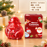 Ensemble de jouets anti-stress Maltose Squishy : Sapin de Noël, Père Noël, Bonhomme de neige, Pomme – Jouets à remontée lente pour soulager le stress et la tension – Cadeau