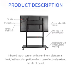 Écran interactif intelligent 4K <span class=keywords><strong>65</strong></span> <span class=keywords><strong>pouces</strong></span>, moniteur <span class=keywords><strong>tactile</strong></span> 85 <span class=keywords><strong>pouces</strong></span>, tableau blanc interactif - Product Image 3
