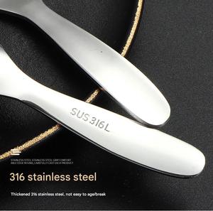 Couverts pour enfants en acier inoxydable 316 |   Ensemble de cuillère et de fourchette de qualité alimentaire, sûr pour les enfants - Product Image 6