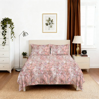 Parures de lit imprimées en Tencel avec taies d'oreiller à motif floral pastoral pour la maison