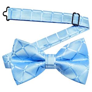 <span class=keywords><strong>Noeud</strong></span> <span class=keywords><strong>papillon</strong></span> à carreaux pour homme, pré-noué, réglable, pour mariage ou soirée - Product Image 3