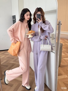 2025 completo completo completo completo completo completo completo da <span class=keywords><strong>donna</strong></span> con cerniera a collo alto <span class=keywords><strong>pantaloni</strong></span> <span class=keywords><strong>larghi</strong></span> a gamba larga alla moda - Product Image 6