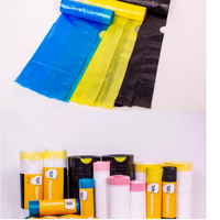 Sacs poubelles en PEHD durables à soufflets latéraux, vente en gros directe usine, avec thermoscellage et option logo personnalisé pour les déchets ménagers