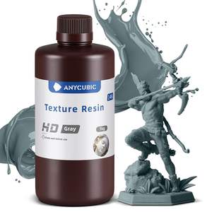 Résine texturée Anycubic 1Kg Gris HD pour modèles d'impression 3D - Product Image 1