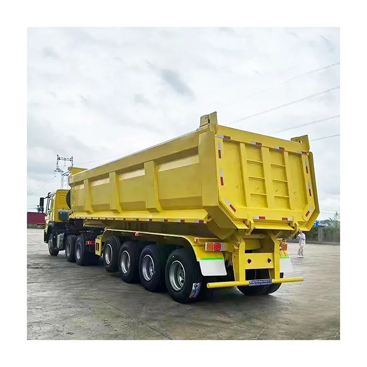 Completely New High Quality 3 Axles 50-80 Ton Dump Truck Semi Trailer