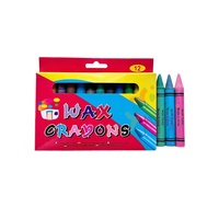 Ensemble de crayons de cire non effaçables non toxiques et écologiques de 12 couleurs (9,5 cm) pour l'étude et le dessin des enfants et du bureau