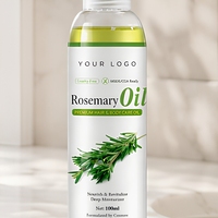 Huile Essentielle de Romarin Naturelle 100ml Marque Blanche pour la Croissance Capillaire et le Soin du Cuir Chevelu, Huile Hydratante Premium pour Massage Corporel, Vente en Gros OEM