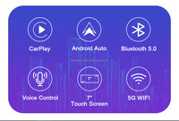 Pantalla inteligente portátil CarPlay Android Auto de 7 pulgadas con WIFI Bluetooth Control de voz en el tablero para coche universal
