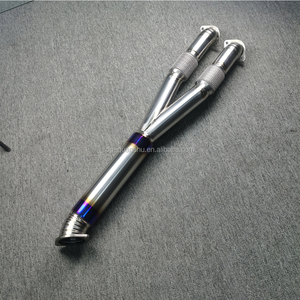 Collecteur d'échappement avec silencieux pour Nissan GTR R35 en acier inoxydable et titane soudé TIG, épaisseur 1,5 mm - Product Image 2