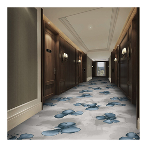 Tapis imprimé en polyester fabriqué à la machine à la vente directe d'usine pour tapis mur à mur de couloir d'hôtel en stock - Product Image 6