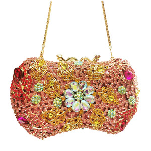 Bolso de mano con diamantes de imitación y cristal a la moda para mujer, bolso de noche brillante para banquetes, promociones, fiestas, bodas - Product Image 2