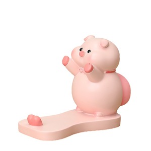 Soporte para teléfono con dibujos animados, figura de resina, base giratoria, soporte de escritorio, regalo decorativo - Product Image 3