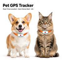 Localizador GPS 4G Ultra Mini para Mascotas, Perros y Gatos, Dispositivo de Rastreo Portátil Inteligente para Apple, Android y Windows