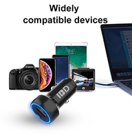 Adaptateur de chargeur de voiture rapide double USB et Type-C 48W avec prise en charge PD 3.0 et SCP