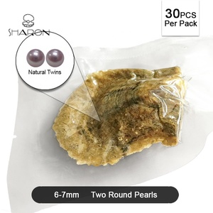 Commercio all'ingrosso 6-7mm confezionati sottovuoto <span class=keywords><strong>ostriche</strong></span> di perle Akoya <span class=keywords><strong>con</strong></span> gemelli abbinati - Product Image 2