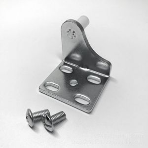 Bisagra de puerta de refrigerador de acero inoxidable con tornillos, fácil instalación, uso doméstico - Product Image 1