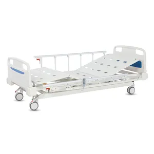 Precio barato motorizado cama médica de tres funciones cama de hospital con sistema de cierre centralizado