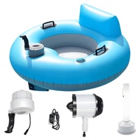 Jet ski gonflable en PVC avec propulsion électrique, radeau flottant, lit flottant pour piscine extérieure, siège de relaxation aquatique