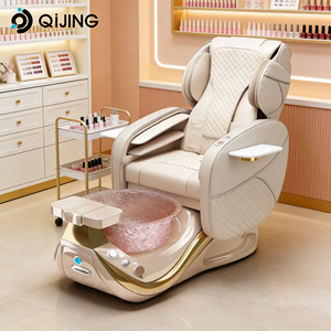 Nieuwe nagelsalonmeubels luxe pijploze pedicurestoelen zonder wateraansluiting, masserende manicure-pedicure stoel voetenspa - Product Image 4