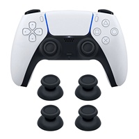 Capuchons de joystick analogiques 3D pour manette PS5, capuchons de remplacement noirs, 2 pièces
