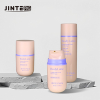 Flacon cosmétique en plastique écologique de 50 ml, flacon pompe sans air en PP, flacon pompe mono sans air, sans ressort, emballage