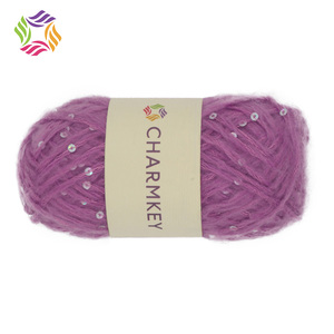 Bán Sỉ SỢI HẠT Ưa Thích Sợi Sequin Pha <span class=keywords><strong>Acrylic</strong></span> <span class=keywords><strong>Polyester</strong></span> Cho Sợi Đan Thủ Công Ưa Thích - Product Image 4