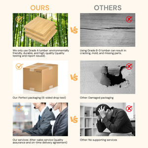 BH طاولة نصف قمر طبيعية مع رف تخزين لغرفة المعيشة - Product Image 5