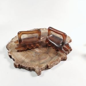 Forma de cuchara Spa Masaje Resina duradera Gua Sha Raspador Masajeador facial Acupuntura Guasha - Product Image 4