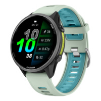Bracelet de montre en silicone bicolore pour Garmin Forerunner 970, respirant, pour le sport