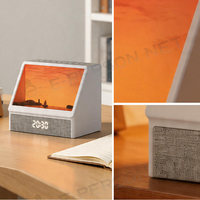 Réveil lumineux 3D simulé de haute qualité avec fonction audio Bluetooth pour la maison et le bureau