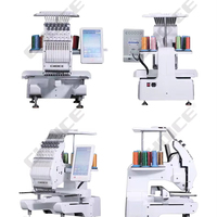 MINI-C1201 tête unique 12 aiguilles Mini broderie Machine à coudre 200*300mm zone Machine à broder pour casquette de vêtement plat