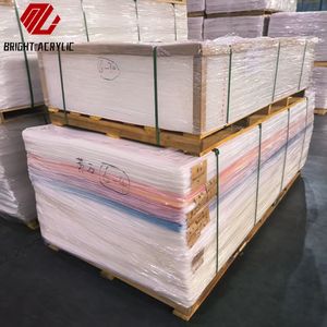 Acrylique brillant 2mm Ultra-mince moulé feuilles de plastique <span class=keywords><strong>translucide</strong></span> 12x12 pouces 50% Transmission de la lumière abat-jour LED à faible quantité minimale de commande - Product Image 4