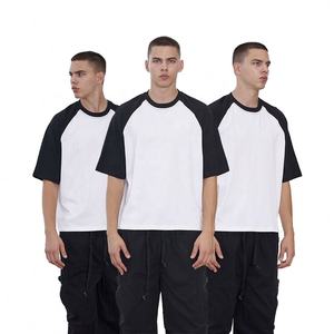 เสื้อยืดผ้าฝ้าย100 220 GSM ไหล่ตกแบบกล่องครอปพอดีตัว - Product Image 1