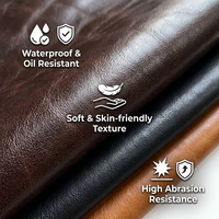 Cuir synthétique texturé effet huileux de luxe - Matériau synthétique doux de qualité supérieure pour chaussures de créateurs - Options de couleurs personnalisées