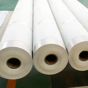 Membrana de impermeabilización de PVC reforzada de 1,2mm de espesor, malla de fibra dentro de una sola capa para techos