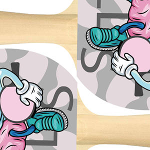 โรงงานเทอร์ราบอนด์จำหน่ายไม้<span class=keywords><strong>ปิงปอง</strong></span>พกพาลายการ์ตูนสีสันสดใสพิเศษแบบกำหนดเอง พร้อมลูก<span class=keywords><strong>ปิงปอง</strong></span>พิมพ์ลายคาร์บอนไฟเบอร์ - Product Image 4