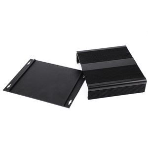 Scatola di Controllo in Lega di Alluminio Lavorata CNC 208*48, Grado di Protezione IP54, Finitura Anodizzata Nera/Argento per Batterie/Interconnessioni - Product Image 3