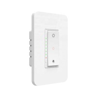Interrupteur mural intelligent Wi-Fi 3 voies avec variateur d'intensité et minuterie, contrôle de l'éclairage depuis n'importe où