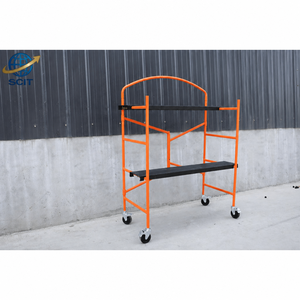 Piattaforma di Ponteggio Mobile con Ruote e Set di Scale, Pieghevole, Portatile, Leggera per Costruzioni e Manutenzione - Product Image 4