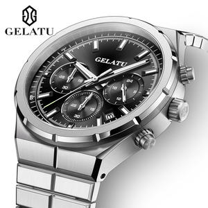 GELATU 8001 alta calidad Original Oem marcas personalizadas Correa lujo moda deportes Casual impermeable reloj de cuarzo para hombre - Product Image 1