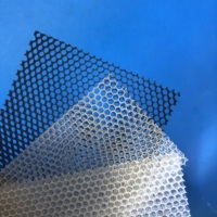 Mur-rideau en nid d'abeille en polycarbonate à gros trous pour décoration intérieure, transparent, imperméable et insonorisant