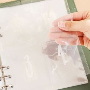 Cheap 100 Day Saving Money Loose <b>Leaf</b> Binders Plastic A5 Budget Binder Cash Envelopes Business Style Silk <b>Screen</b> Printed - Product Image 3