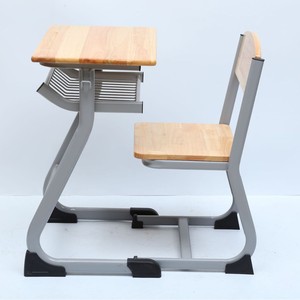 Lin Ying School <b>Desk</b> And Chair Set Modern Minimalist Style Wooden Top Metal Frame For Classroom And Home <b>Study</b> Use - Product Image 4