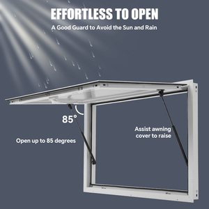 Homful Hợp kim nhôm RV thực phẩm xe tải mái hiên cửa sổ 85 độ mở ra nhượng bộ cửa sổ - Product Image 4