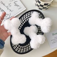 Confort en peluche animaux en peluche os porte-clés dessin animé créatif Kawaii Couple potelé doux pendentif chine mignon Costume accessoires